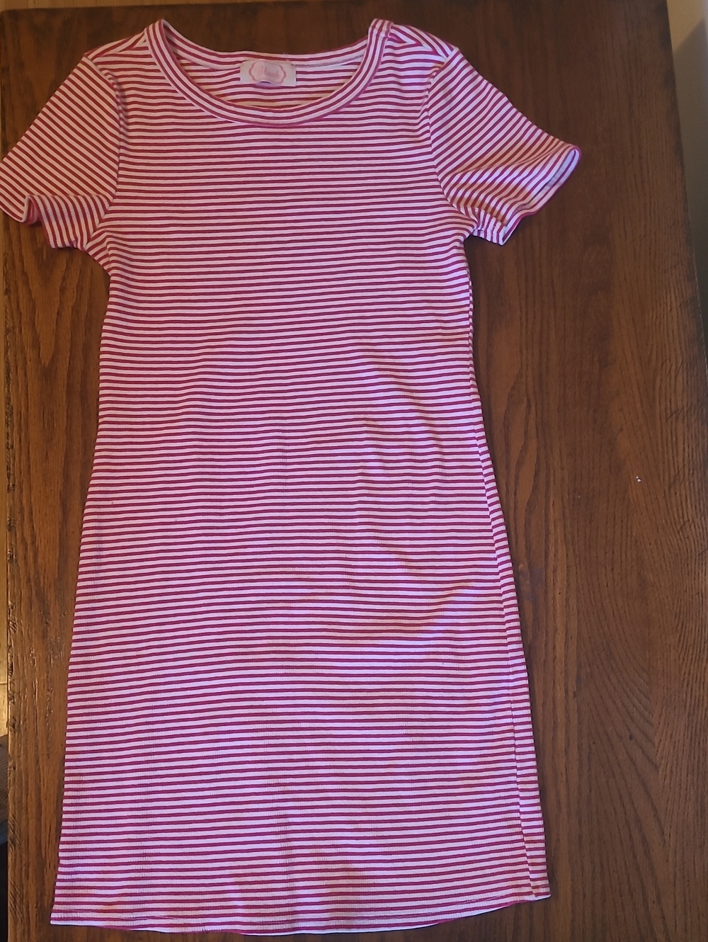 Blush Brand / Made In USA Striped Short Sleeve Mini Dress